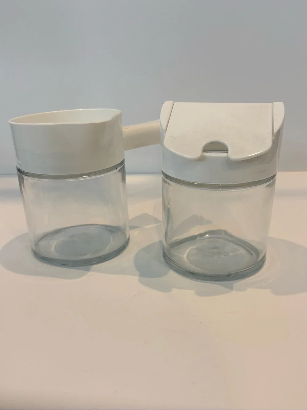 Gemco Sugar and Creamer Set Vintage  White
